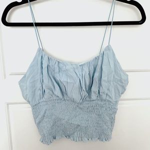 the cutest little blue tank top!